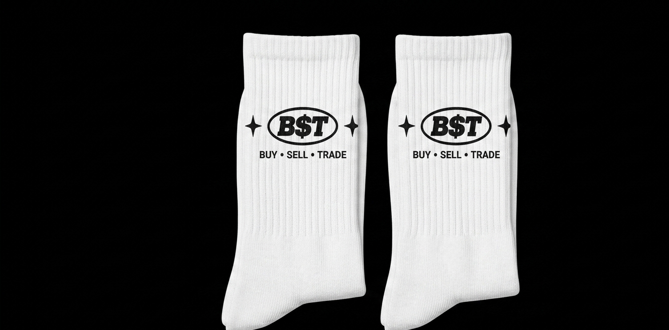 B$T Signature Socks — Embroidered Logo